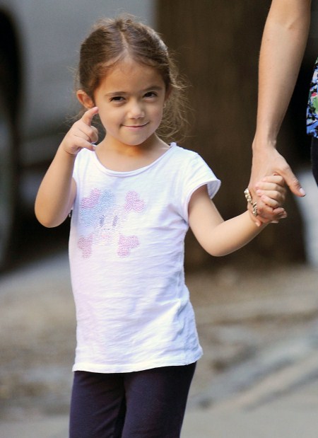Salma Hayek enjoyed a stroll with her daughter Valentina Pinault her nanny and a friend on September 9, 2011