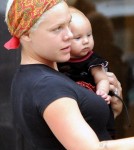 Pink Dotes On Willow Sage After Lunch With Husband Carey Hart