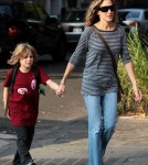 Sarah Jessica Parker walks her son, James Wilke to School