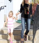 Heidi Klum takes her kids to karate in Brentwood, CA on October 1st, 2011.