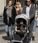 Jessica Alba and Cash Warren in Nyc With Honor and Haven
