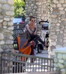 Jessica Alba and husband Cash Warren take their daughters Honor and Haven to the park before having lunch at the Cabbage Patch restaurant