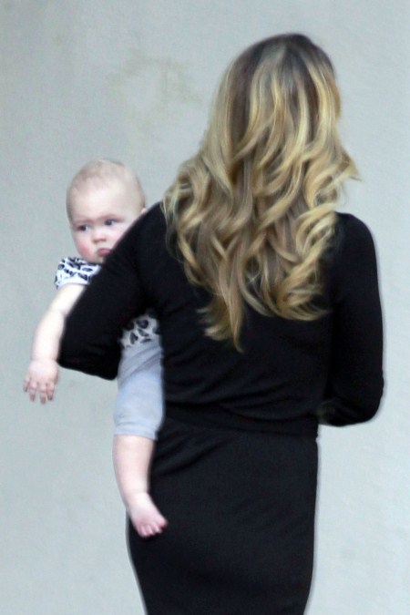 Christina Applegate with her baby in Los Angeles,