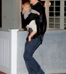 Orlando Bloom and His Son Flynn in NYC (October 20, 2011)