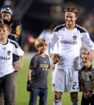 David Beckham and his boys say good-bye to LA Galaxy