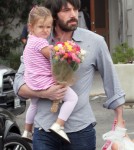 Ben Affleck takes his daughters Violet and Seraphina to the Farmers Market