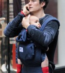 Orlando Bloom and son Flynn out in New York City (October 27)