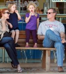 Marcia Cross spends time with her family, including husband Tom Mahoney and twin daughters Eden and Savannah in Santa Monica
