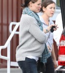 Jennifer Garner bundled up for a trip to the Country Market in Los Angeles, California on October 24, 2011