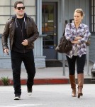 Hilary Duff and her husband Mike Comrie stopped by a vet hospital in Los Angeles, California on October 24, 2011. After dropping their dog off they headed to a local eatery for lunch together.