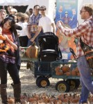 Ian Ziering spends the day with his family at the pumpkin patch in Los Angles, Ca on October 8, 2011