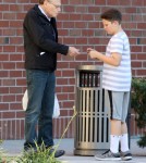 Larry King runs errands with his son Cannon King in Los Angeles, CA on October 27, 2011.