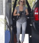 Ali Larter was spotted with her new son Teddy heading to a 'Mommy and Me' class in Los Angeles,