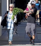 Sunday October 30, 2011. Pink and her husband Carey Hart take their baby daughter Willow Sage to the farmers market