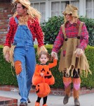 Alyson Hannigan Trick-Or-Treats With Her Family