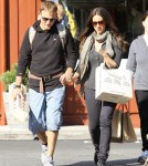 alanis Morissette did some shopping in Brentwood, California on November 23, 2011 with her husband Mario and their son Ever Morissette-Treadway.