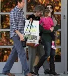 Alyson Hannigan enjoyed at day at The Skirball Cultural Center with her husband Alexis Denisof, their young daughter Satyana and her grandparents on November 22, 2011 in Los Angeles, California.