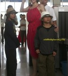 Angelina Jolie and her Children flying out of Vietnam's Con Dao airport, Nov 16
