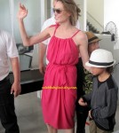 Angelina Jolie and her Children flying out of Vietnam's Con Dao airport, Nov 16