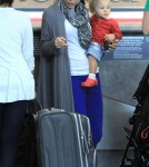 Bethenny Frankel and daughter Bryn arrived for a flight at LAX airport in Los Angeles, California (October 31)