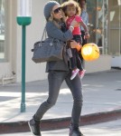 Heidi Klum took her two daughters Leni and Lou Samuel shopping at Ragg Tatto in Beverly Hills, California on November 3rd, 2011.