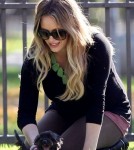 Hilary Duff with Mike Comrie and family at a Los Angeles, California park (November 25).