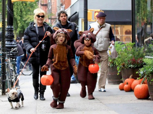 Deborra Lee Furness Takes Ava and Oscar Trick-Or-Treating