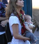 Jessica Alba with Cash Warren and their two girls Honor Marie and Haven Garner at Disneyland in Anaheim, CA on Saturday (November 26)