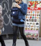 Marion Collitard Shops with her son Marcel in New York City