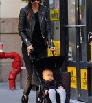 Miranda Kerr in Manhattan with her son Flynn (November 12).