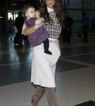 Victoria and Harper at LAX Airport in Los Angeles, California on Saturday afternoon (November 26).