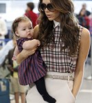 Victoria and Harper at LAX Airport in Los Angeles, California on Saturday afternoon (November 26).