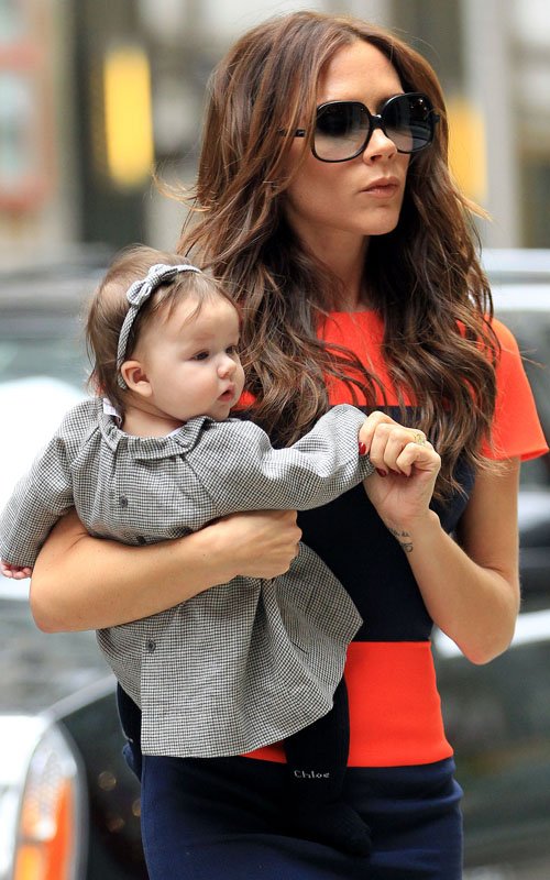 Victoria Beckham and daughter Harper Seven in New York City (November 15).
