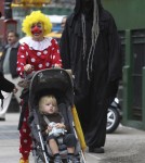 Naomi Watts and husband Liev Schreiber take the kids out for some Trick or Treating in New York City. The family was seen heading over to a local children's park in their West Village neighborhood.