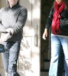 Ben Affleck and Jennifer Garner out visiting a friend's house (December 29)