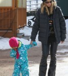 Heidi Klum and Lou in Aspen (December 26).