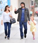 Jennifer Garner joined her husband Ben Affleck and their eldest daughter Violet for a stroll in Santa Monica, California on November 30, 2011.