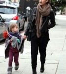Jessica Alba and Cash Warren take their daughters Honor and Haven out for lunch in West Hollywood, CA.