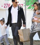 Jessica Alba and family go Christmas tree shopping in Beverly Hills, CA (December 10)