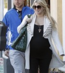 Jessica Simpson out to lunch in Brentwood with fiance Eric Johnson (December 27)