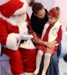 Jessica Alba And Honor Marie Visit Santa Claus