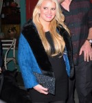 Mom-to-be Jessica Simpson having a romantic night out with fiance Eric Johnson at Il Buco restaurant in New York, New York on November 30, 2011
