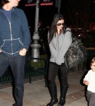 Kourtney Kardashian and Scott Disick at the movies with Mason, Kylie and Kendall
