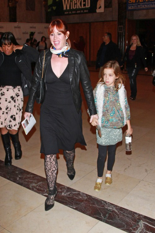 Molly Ringwald and her daughter attending the opening night of “Wicked” at the Pantages Theatre, Hollywood 12-01-2011