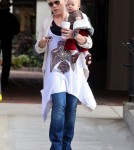Pink takes baby Willow Hart out for some playtime at the park in Los Angeles, CA on December 11, 2011.