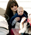 Selma Blair takes her adorable baby son Arthur on a carousel ride at the Santa Monica Pier