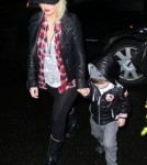 Christina Aguilera Has Dinner With Son Max