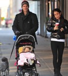 Bethenny Frankel out in NYC with husband Jason Hoppy and daughter Bryn (January 2)