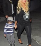 Christina Aguilera and Boyfriend Matthew Rutler Take Max Bratman to the Immortal World Tour by Cirque du Soleil (January 29)