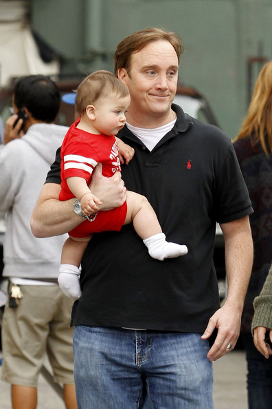 Jay Mohr gets a visit from his family on the set of his upcoming film “The Incredible Burt Wonderstone”